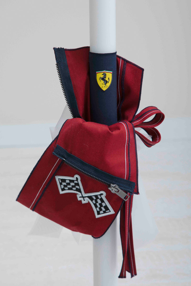 Χειροποίητη λαμπάδα βάπτισης Ferrari.