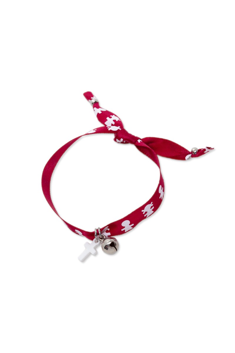 Βραχιολάκι μαρτυρικό μπορντώ - κόκκινο με δωρεάν μεταφορικά.
