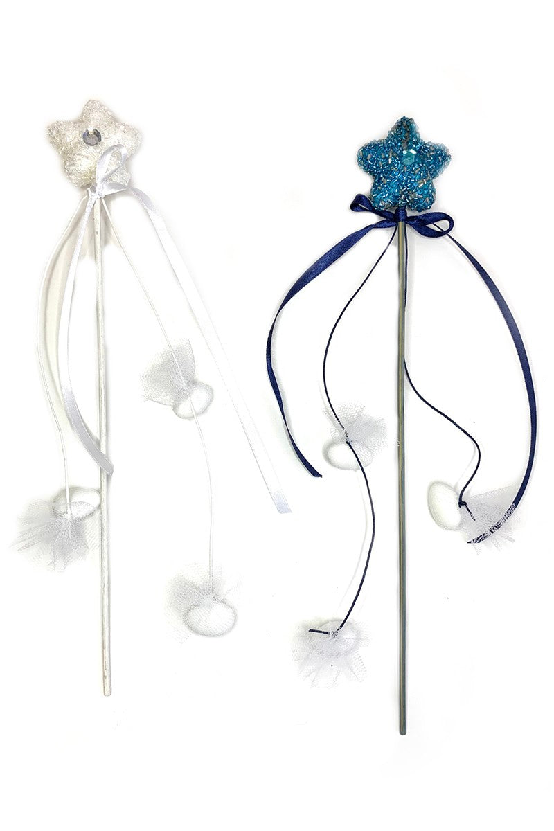 ΜΠΟΜΠΟΝΙΕΡΑ ΡΑΒΔΙ ΑΣΤΕΡΙ ΣΕ ΜΠΛΕ & ΛΕΥΚΟ ΠΕΤΡΕΣ ΓΚΛΙΤΕΡ.