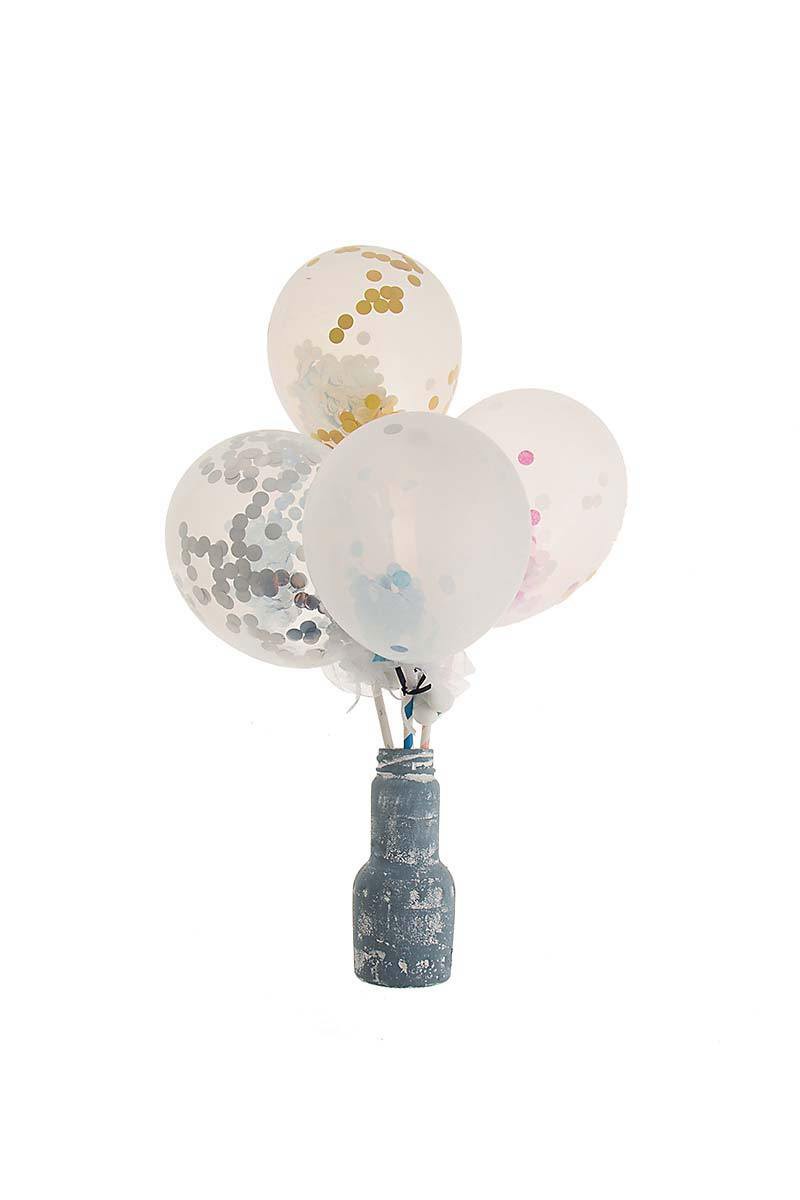 ΜΠΑΛΟΝΙ ΜΕ ΑΣΗΜΙ CONFETTI