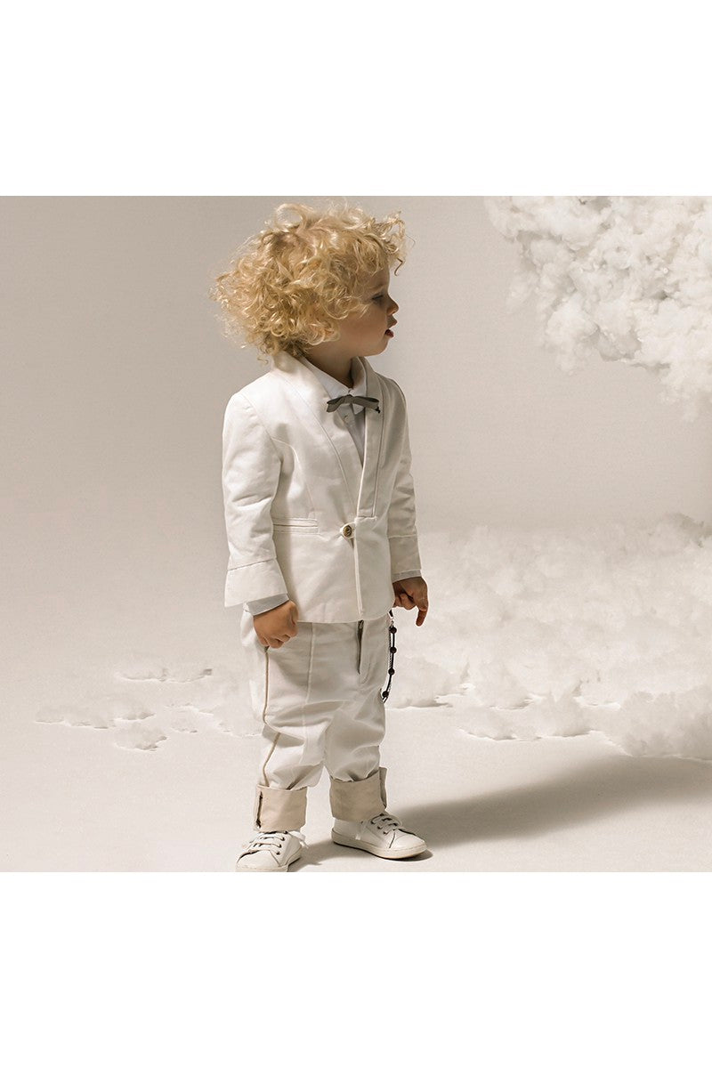 BABY U ROCK 500781C ΚΟΣΤΟΥΜΙ ΛΕΥΚΟ ΜΑΖΙ ΜΕ ΠΑΠΙΓΙΟΝ & ΤΡΑΓΙΑΣΚΑ