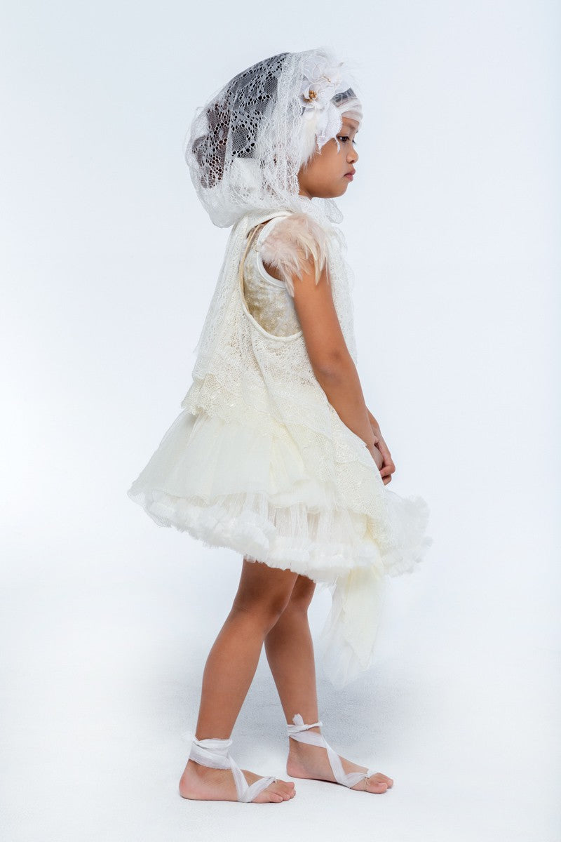 BABY U ROCK 219G001AC "ODETTE" ΥΠΟΛΕΥΚΟ ΣΥΝΟΛΟ ΜΠΑΛΑΡΙΝΑΣ