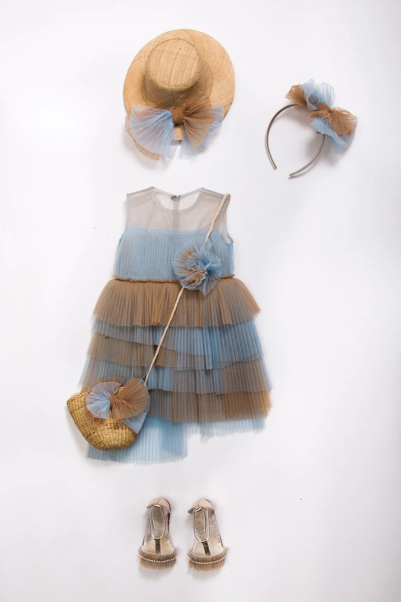 BABY U ROCK 500271C ΦΟΡΕΜΑ ΣΙΕΛ-ΜΠΕΖ ΜΕ ΤΟΥΛΙ