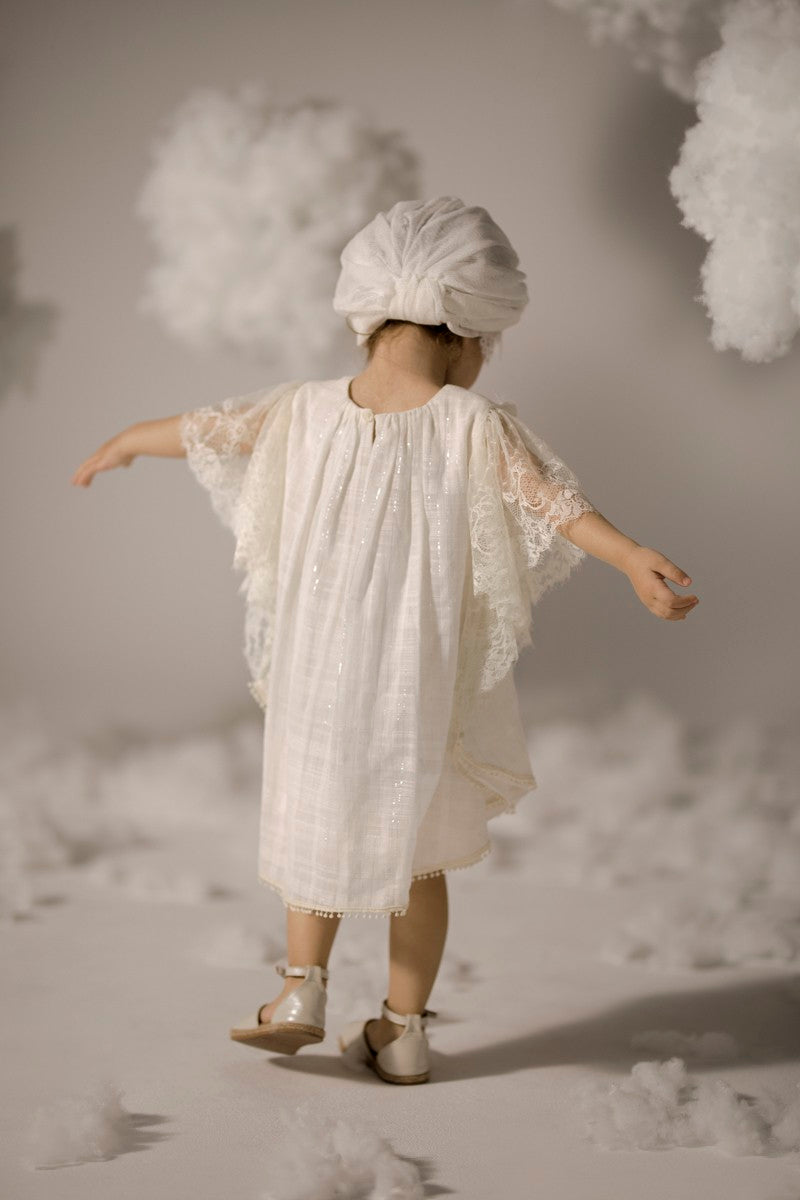 BABY U ROCK 500800C ΚΑΦΤΑΝΙ OFF WHITE LUREX ΜΑΖΙ ΜΕ ΜΠΑΝΤΑΝΑ