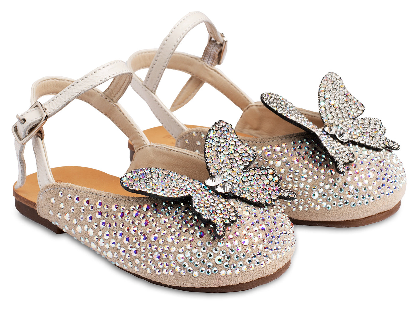 Babywalker Βαπτιστικές Δερμάτινες Μπαλαρίνες Εκρού EXC5857