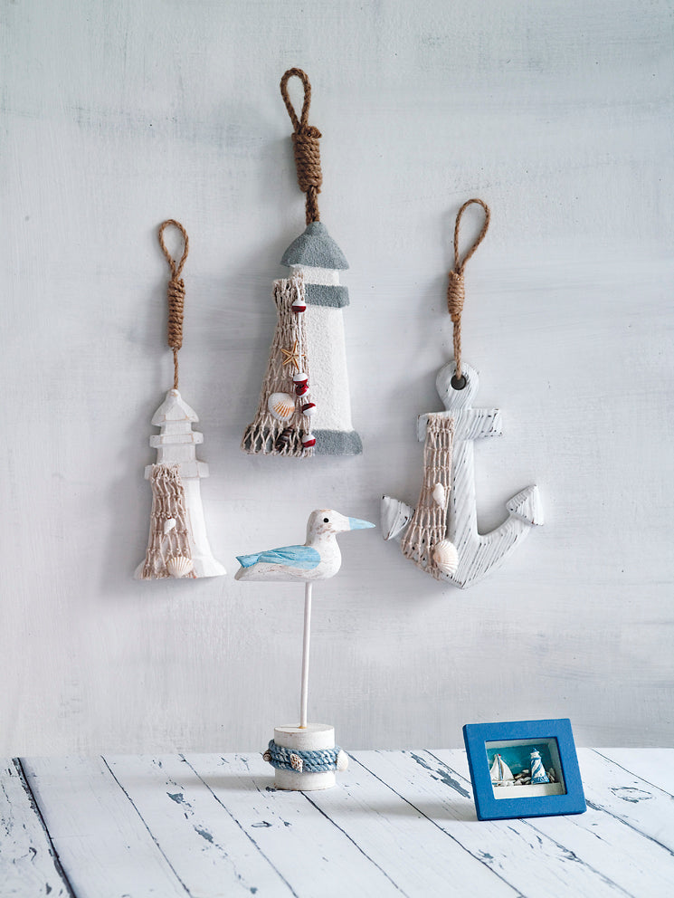 Ναυτική μπομπονιέρα κρεμαστά, με 5 κουφέτα χατζηγιαννάκη αμυγδάλου!