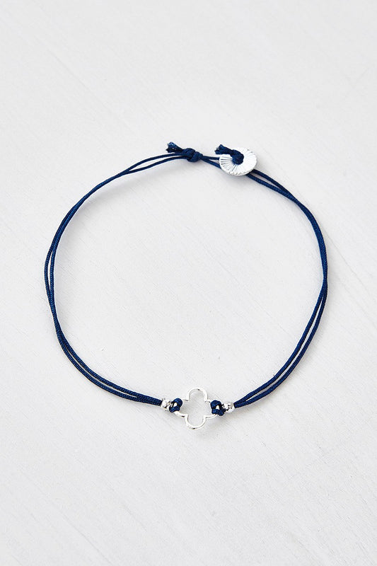 Μαρτυρικό βραχιόλάκι Blue Navy με ασημί κούμπωμα και λεπτομέρειες με δωρεάν μεταφορικά.