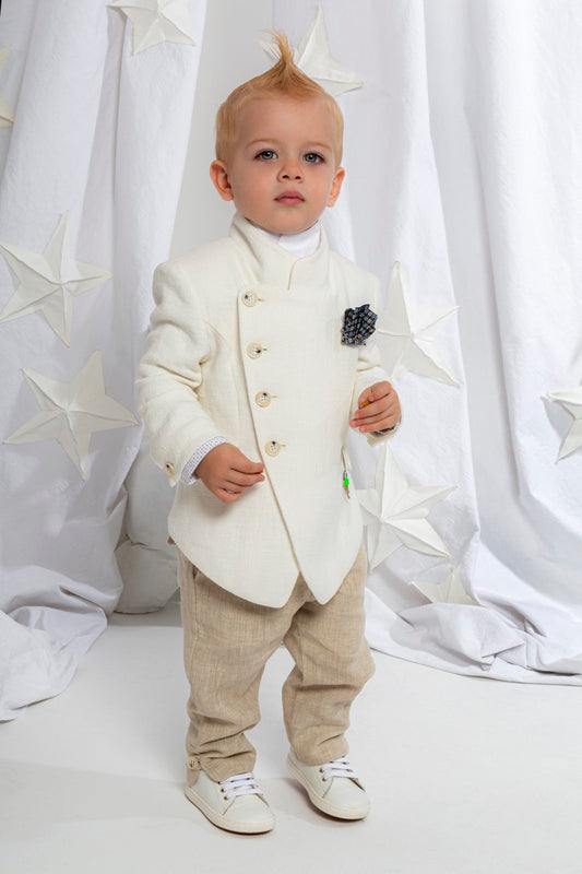 BABY U ROCK 220B03CC "MARCELLO" ΛΙΝΟ ΣΤΑΥΡΩΤΟ JAPANESE ΚΟΣΤΟΥΜΙ ΜΑΖΙ ΜΕ ΤΡΑΓΙΑΣΚΑ